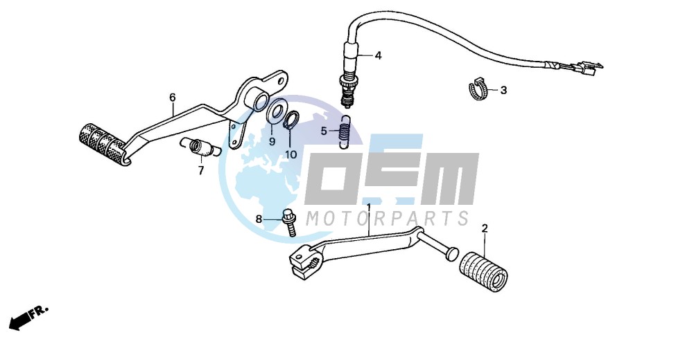 BRAKE PEDAL/ CHANGE PEDAL