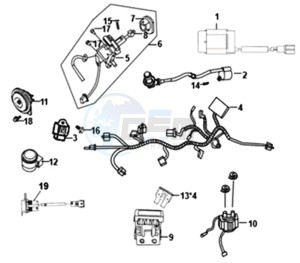 FIDDLE III 50 45KMH (L8) EU drawing WIRE HARNESS