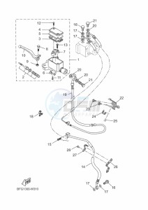 XSR125 MTM125 (BGX3) drawing FRONT MASTER CYLINDER