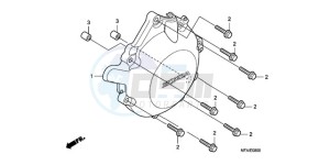 CBF1000S9 Ireland - (EK) drawing A.C. GENERATOR COVER