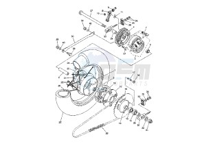 XVS DRAG STAR 250 drawing REAR WHEEL