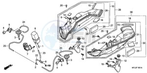 CBR1000RA9 KO / ABS HRC MME drawing AIR INTAKE DUCT/SOLENOID VALVE