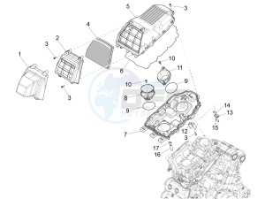 CAPONORD 1200 RALLY E3 ABS (NAFTA) drawing Air box