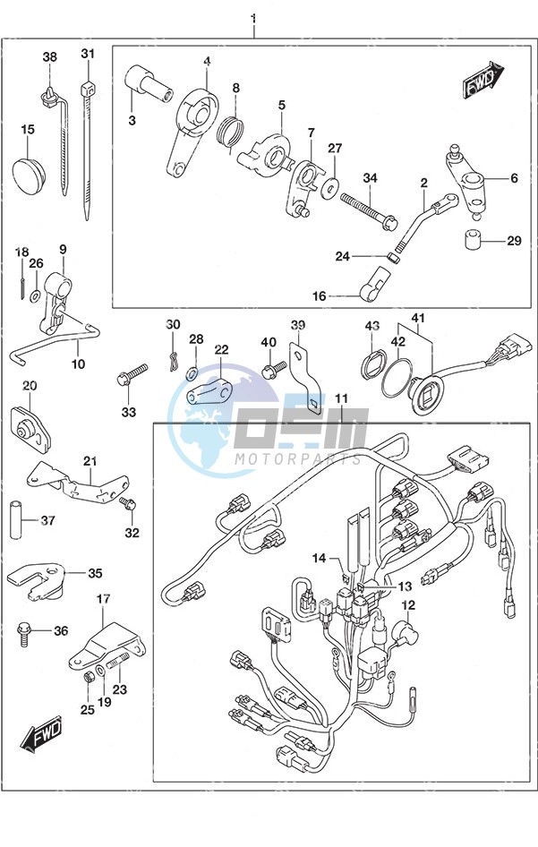 Remote Control Parts Tiller Handle w/Power Tilt