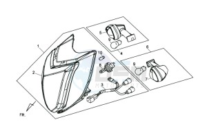 WOLF 250EFI drawing HEAD LIGHT / INDICATORS