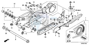 CB1000RE CB1000R E drawing SWINGARM