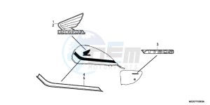 VT750SB drawing MARK