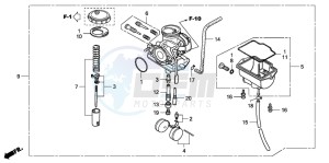 CRF80F 100 drawing CARBURETOR (CRF80F)