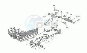 Daytona 1000 Racing Racing drawing Foot rests - lateral stand