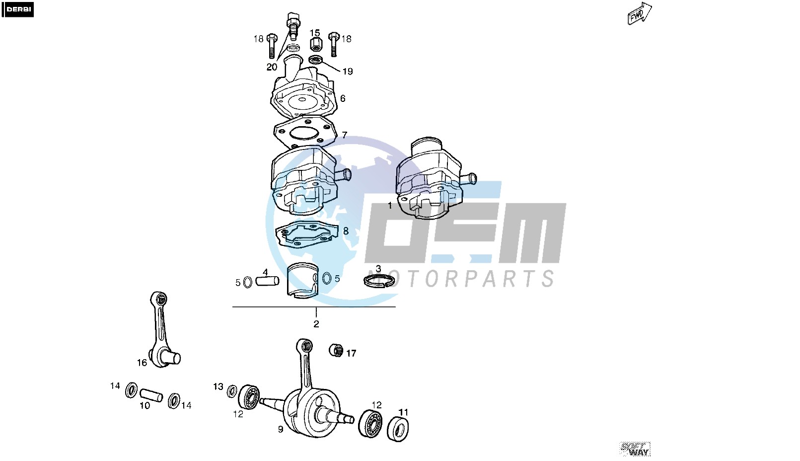 CRANKSHAFT - CYLINDER