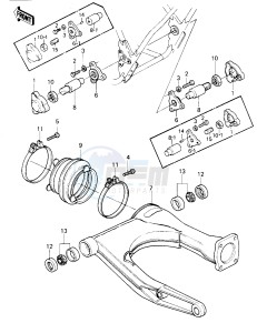 KZ 1300 A (A1-A3) drawing SWING ARM