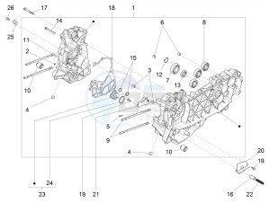 Liberty 125 iGet 4T 3V ie ABS (APAC) drawing Crankcase