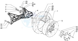 X9 500 drawing Rear Wheel