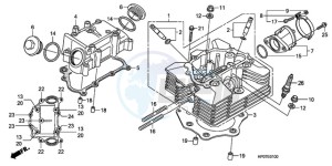 TRX500FEA Australia - (U / EC) drawing CYLINDER HEAD