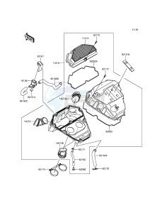 ER-6F EX650EFF XX (EU ME A(FRICA) drawing Air Cleaner