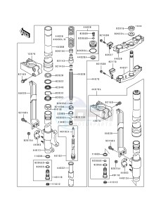 KX 125 J [KX125] (J2) [KX125] drawing FRONT FORK