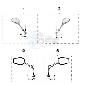 JETFORCE 50 R DARK SIDE U drawing MIRRORS