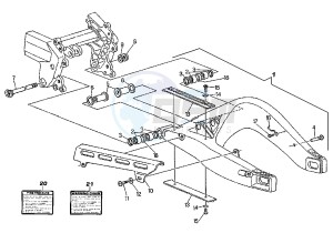 MITO EVOL.125 drawing REAR ARM