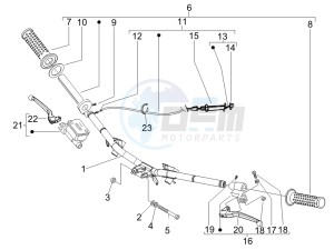 Fly 50 2t drawing Handlebars - Master cilinder