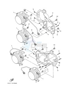 YXZ1000ES YXZ10YPSG YXZ1000R EPS SPECIAL EDITION (2HC1) drawing HEADLIGHT