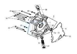 EURO MX EU2 - 150 cc drawing OIL PAN