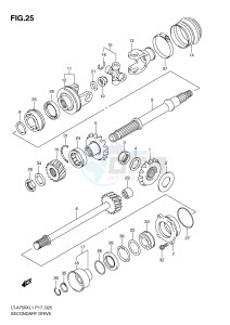 LT-A750X (P17) drawing SECONDARY DRIVE