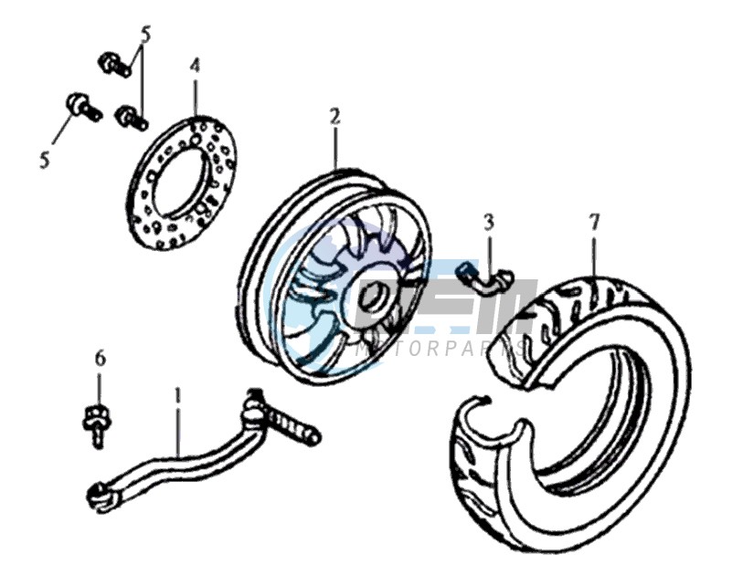 REAR WHEEL / REAR FORK