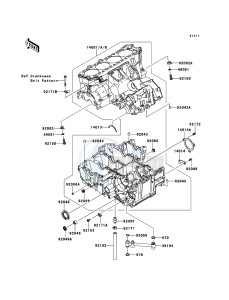 ZZR1400_ABS ZX1400FCF FR GB XX (EU ME A(FRICA) drawing Crankcase