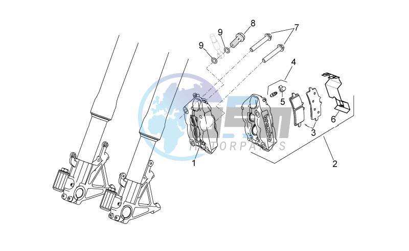 Front brake caliper