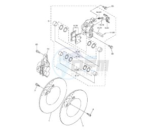 FZ8-N 800 drawing FRONT BRAKE CALIPER