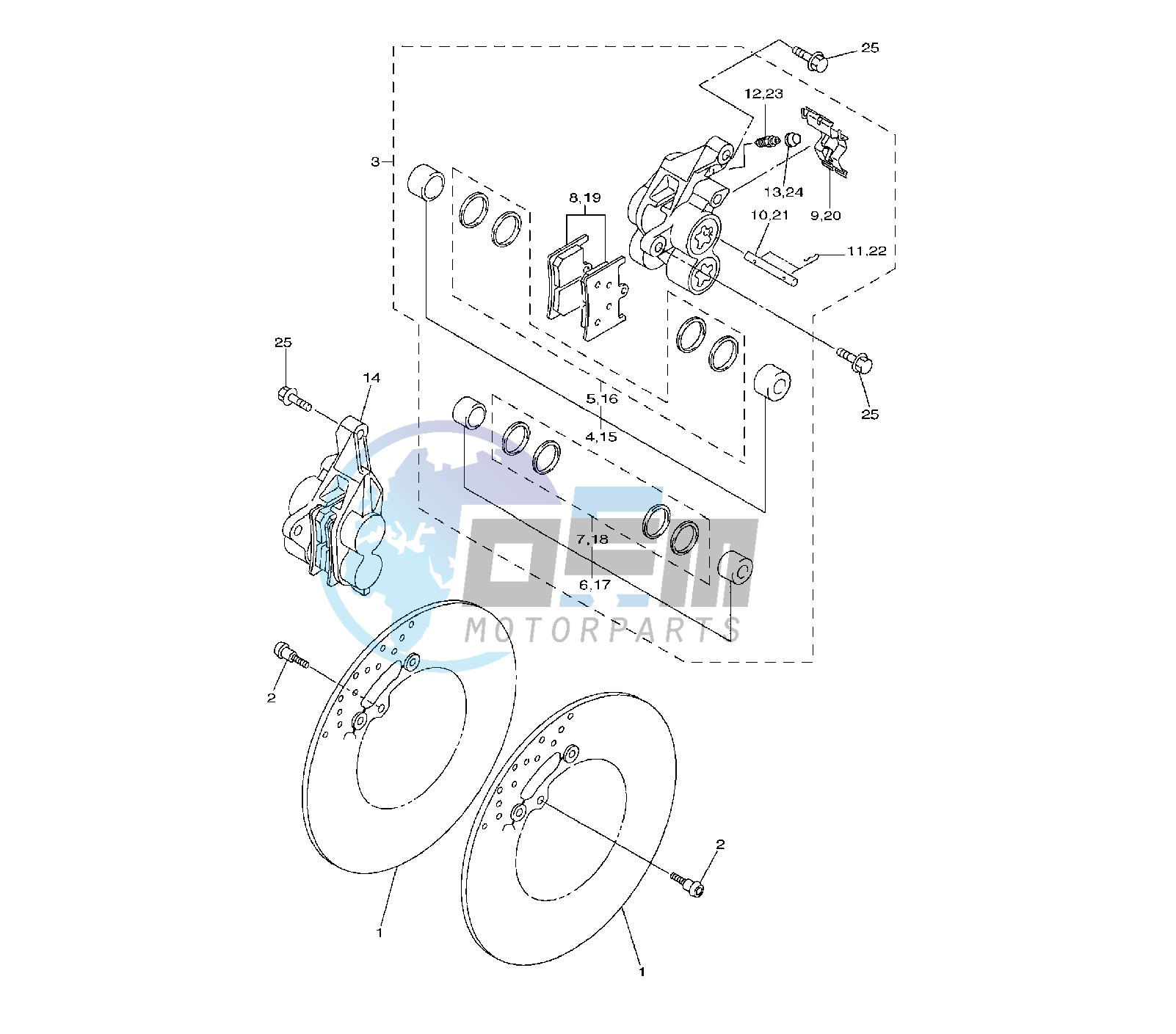 FRONT BRAKE CALIPER