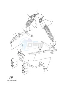 YXZ1000 YXZ10YMXJ (2HCR) drawing REAR SUSPENSION