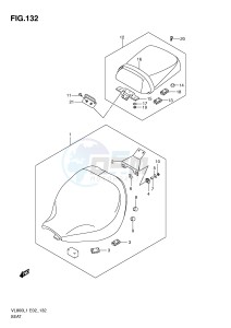 VL800 (E2) VOLUSIA drawing SEAT (VL800CL1 E2)