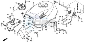 CB500 drawing FUEL TANK