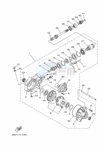 YFM450FWBD KODIAK 450 (BB5M) drawing FRONT DIFFERENTIAL