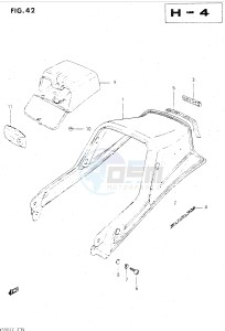 GSX500E (E39) drawing SEAT TAIL COVER (GSX500EF)