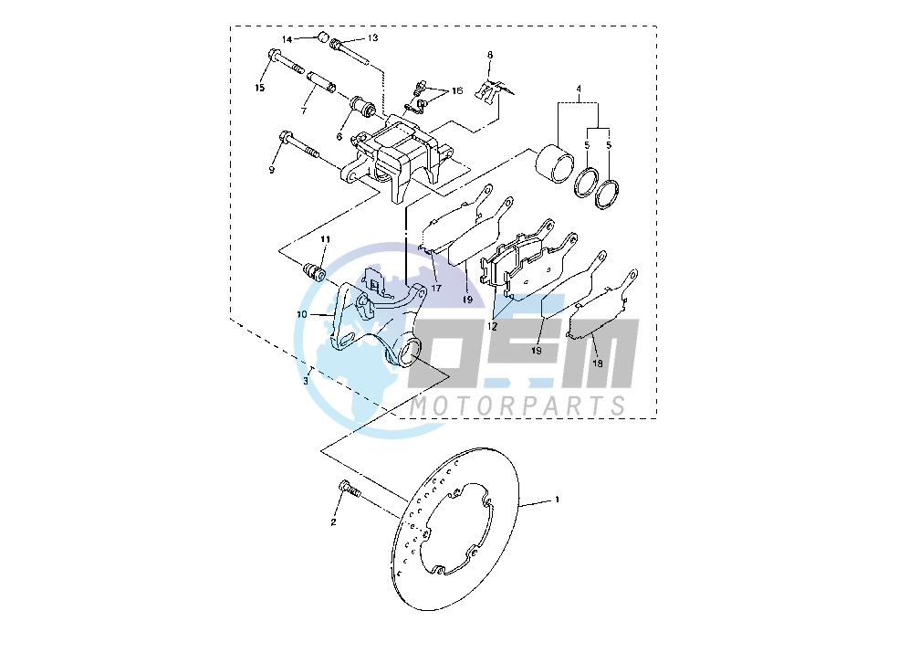 REAR BRAKE CALIPER