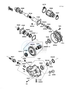 KLF 220 A [BAYOU 220] (A1-A4) [BAYOU 220] drawing DRIVE SHAFT_FINAL GEAR