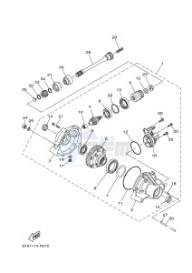 YFM700FWBD YFM70KPXG KODIAK 700 EPS (2SM3) drawing FRONT DIFFERENTIAL