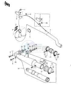 KDX 400 A [KDX400] (A1-A2) [KDX400] drawing MUFFLER