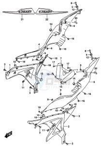 GSX-R125 drawing FRAME COVER (GSX-R125RL)