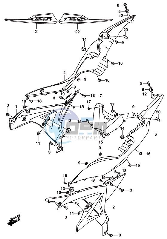 FRAME COVER (GSX-R125RL)