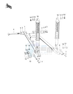 KD 80 C [KD80] (M1-M2) [KD80] drawing SWING ARM_SHOCK ABSORBERS