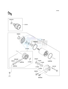 JT 900 B [900 STX] (B1-B2) [900 STX] drawing STARTER MOTOR