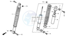 TRX350 FOURTRAX drawing FRONT CUSHION