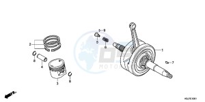 CRF100FD CRF100F Europe Direct - (ED) drawing CRANKSHAFT/PISTON (CRF100F)