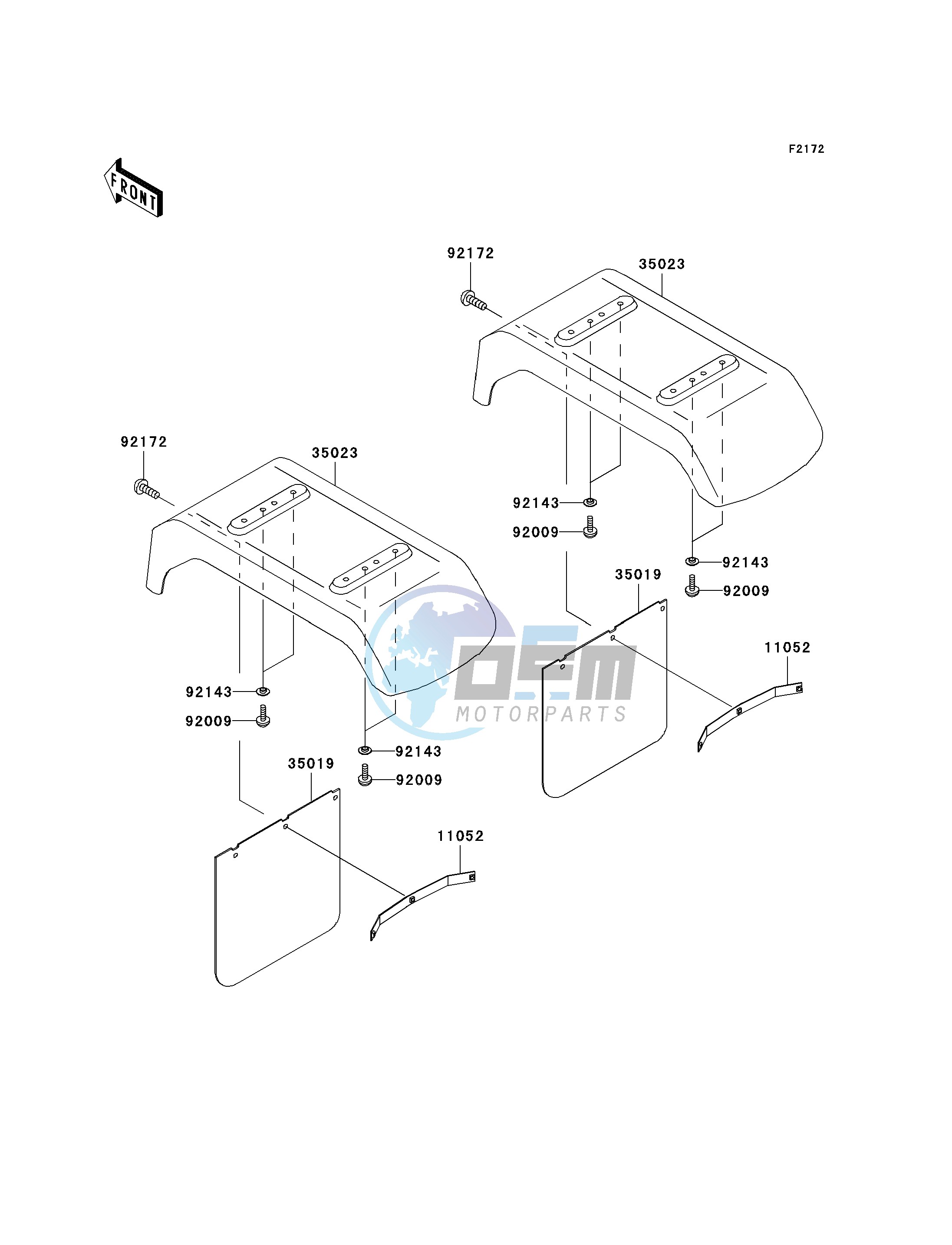 REAR FENDER-- S- -