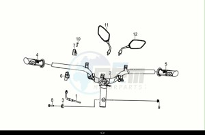 SYMPHONY 50 (XF05W1-IT) (E5) (M1) drawing CABLE - SWITCH - HANDLE LEVER