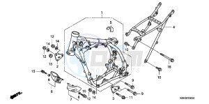 CRF150RC drawing FRAME BODY