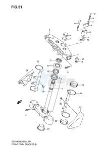 GSX1400 (E2) drawing STEERING STEM